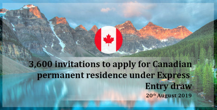 3,600 invitations to apply for Canadian PR