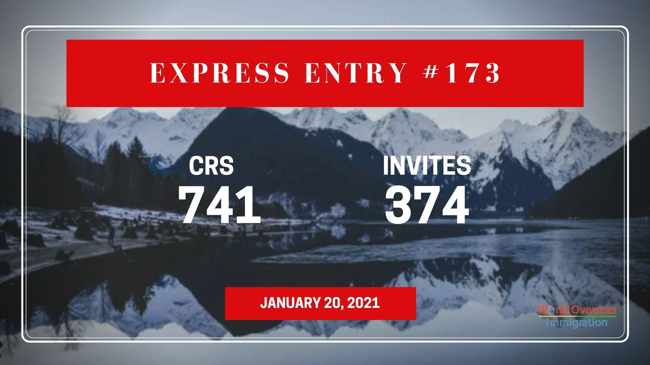 Express Entry #173: 374 ITAs are issued in the new draw