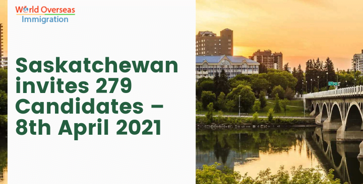 Saskatchewan invites 279 Candidates – 8th April 2021
