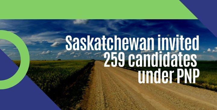 Saskatchewan invited 259 candidates under PNP