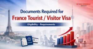 Documents Required for France Tourist/Visitor Visa